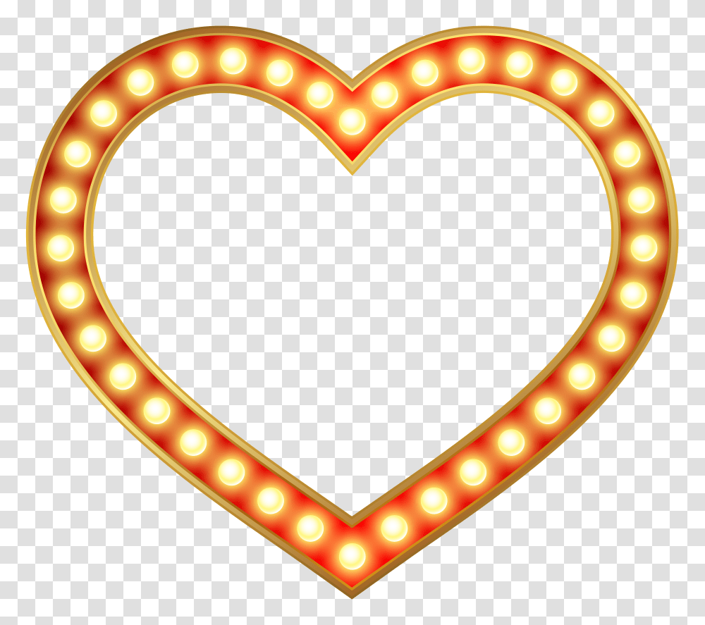 Glowing Heart Border Frame Clip Art Gallery Transparent Png