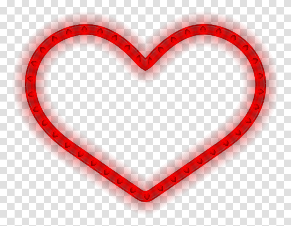 Glowing Heart Clipart, Label, Tape, Bracelet Transparent Png