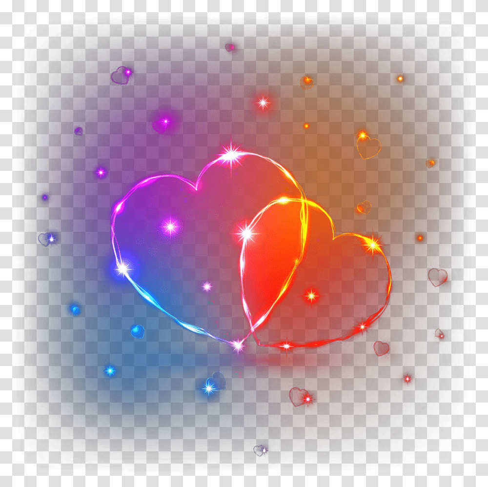Glowing Heart Love Heart Images Hd, Light, Flare, Lamp, Pattern Transparent Png