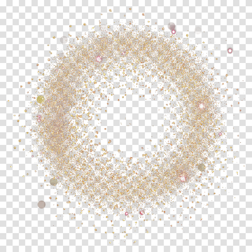 Glowing Particles Circle, Light, Flare, Glitter, Fractal Transparent Png