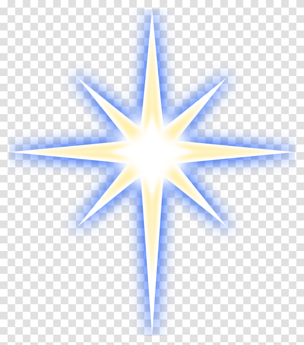 Glowing Star 4 Image Sparkling Clean Clipart, Cross, Symbol, Star Symbol, Lighting Transparent Png