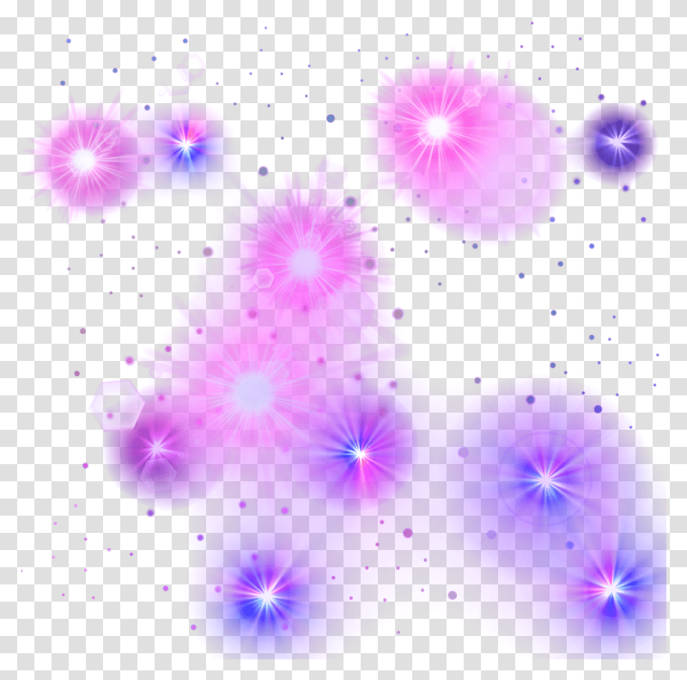 Glowing Star Clipart Background Purple Glow Picsart Effect Hd, Light, Ornament, Pattern, Fractal Transparent Png