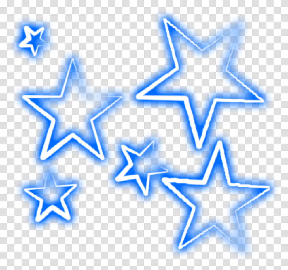 Glowing Star Clipart Background Stickers De Stars Neon, Star Symbol, Wand Transparent Png