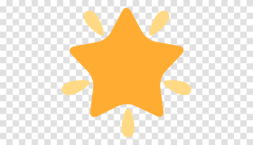 Glowing Star Emoji Star Emoji, Symbol, Star Symbol, Logo, Trademark Transparent Png