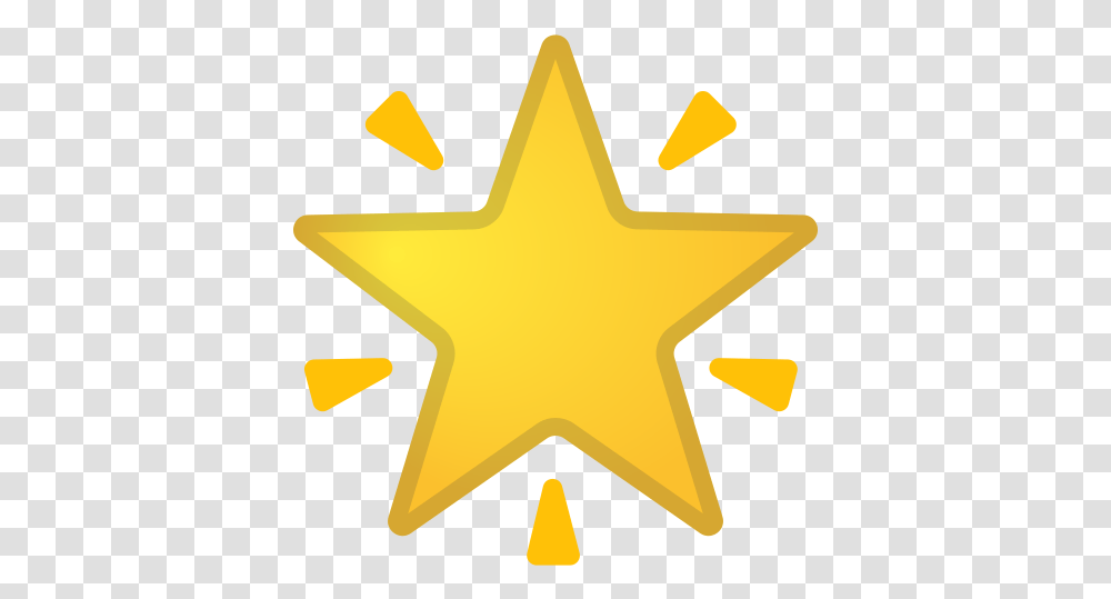 Glowing Star Icon Gold Star Emoji, Symbol, Star Symbol, Sign Transparent Png