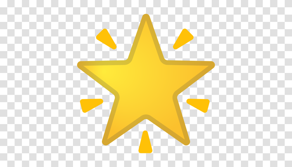 Glowing Star Icon Noto Emoji Travel Places Iconset Google, Star Symbol, Gold, Sign Transparent Png