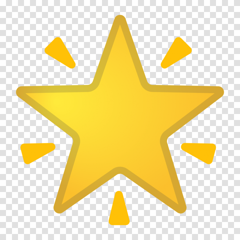 Glowing Star Icon Star Emoji, Symbol, Star Symbol, Gold, Sign Transparent Png