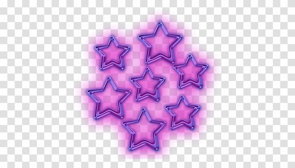 Glowing Stars Snapchat Star Purple Neon Purple Stars Clipart, Star Symbol, Rubber Eraser Transparent Png