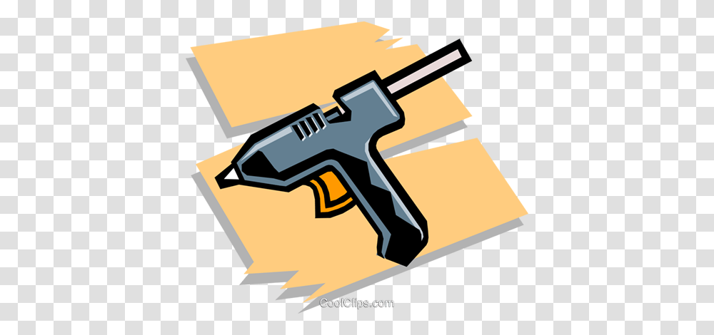 Glue Gun Royalty Free Vector Clip Art Illustration, Tool, Power Drill Transparent Png