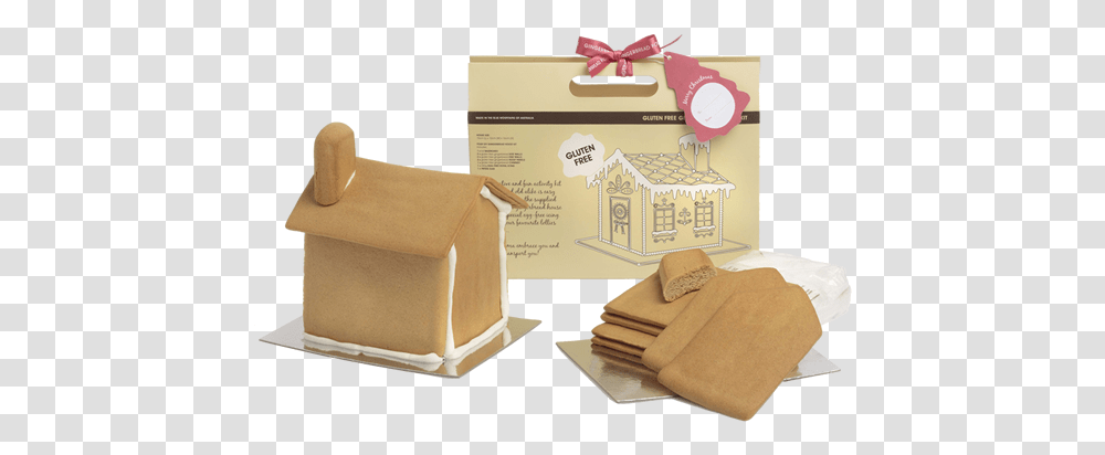 Gluten Free Gingerbread House Kit 600g Gingerbread House, Box, Cardboard, Carton, Diamond Transparent Png
