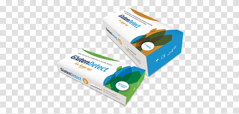 Glutendetect Packaging Gluten Detect Home Test, Business Card, Paper, Gum Transparent Png