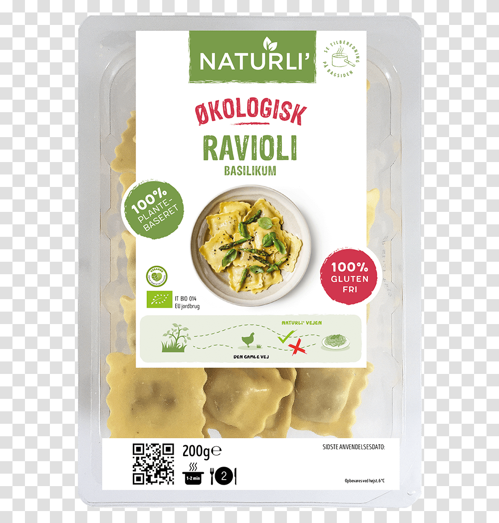 Glutenfri Ravioli Naturli, Pasta, Food, Plant, Menu Transparent Png
