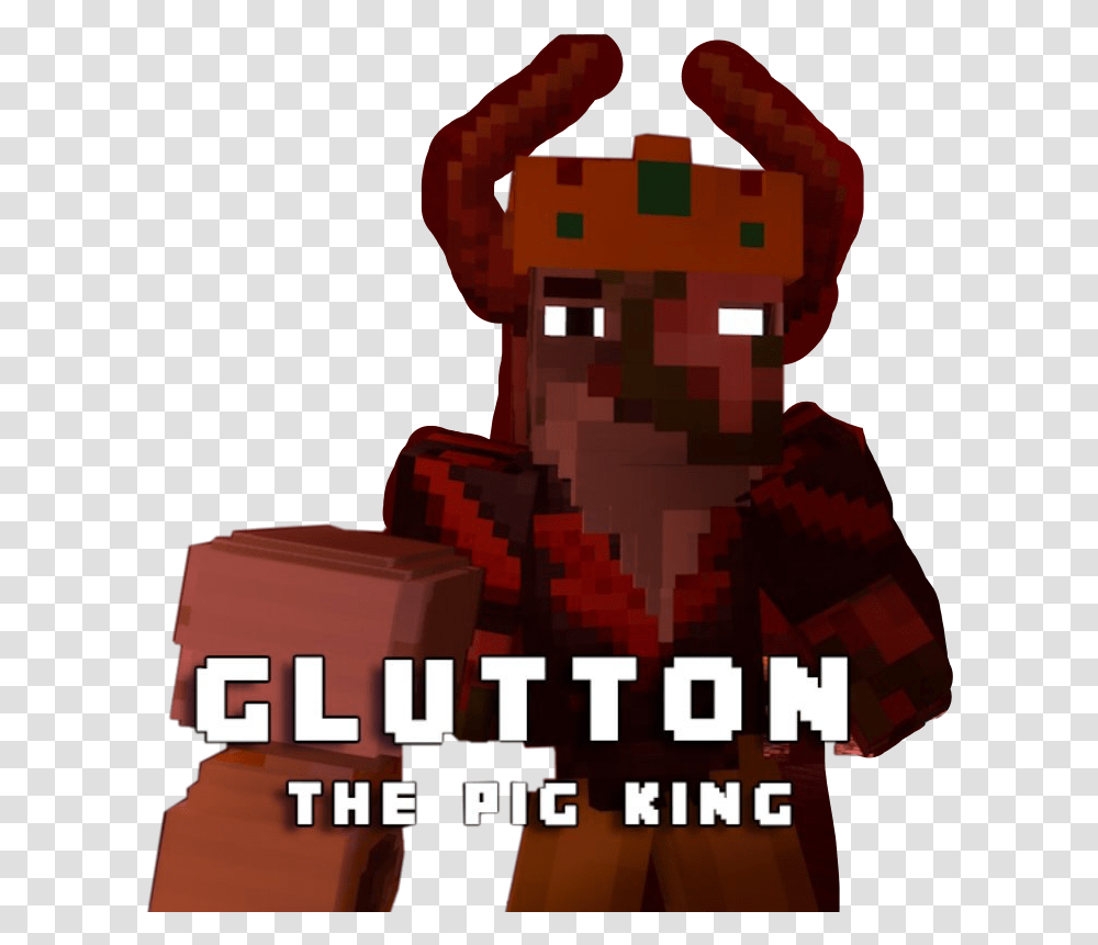 Glutton Rainimator Minecraft Pig King Freetoedit Fictional Character, Toy, Quake Transparent Png