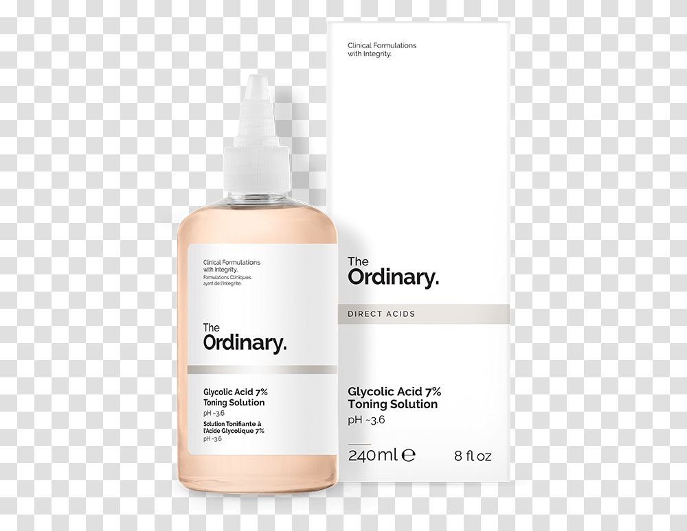 Glycolic Acid 7 Toning Solution The Ordinary Glycolic Acid 7 Toning Solution, Bottle, Shaker, Label Transparent Png