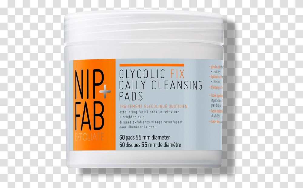Glycolic Fix Daily Cleansing Pads Nip Fab Cosmetics, Plant, Medication, Flower Transparent Png
