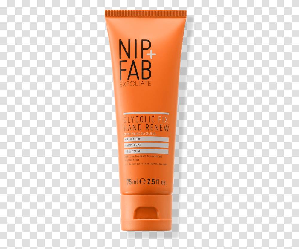 Glycolic Fix Hand Renew Nip Fab Glycolic Fix Hand Renew Cream Review, Bottle, Sunscreen, Cosmetics, Beer Transparent Png