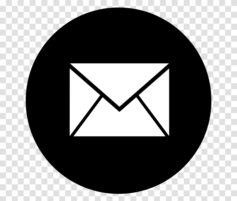 Gmail Logo Black Amp White, Envelope, Airmail Transparent Png