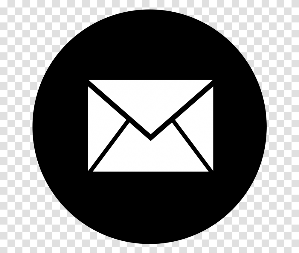 Gmail Logo Black Amp White, Envelope, Airplane, Aircraft, Vehicle Transparent Png