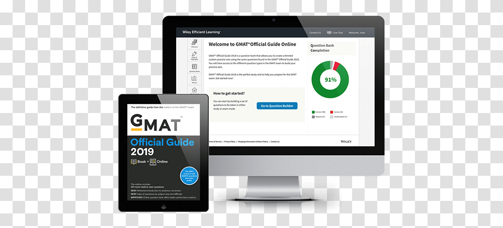 Gmat Official Guide 2020, Computer, Electronics, Tablet Computer, Monitor Transparent Png