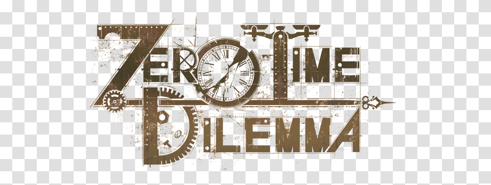 Gme Logozerotimedilemma Spike Chunsoft Poster, Machine, Wheel, Text, Symbol Transparent Png