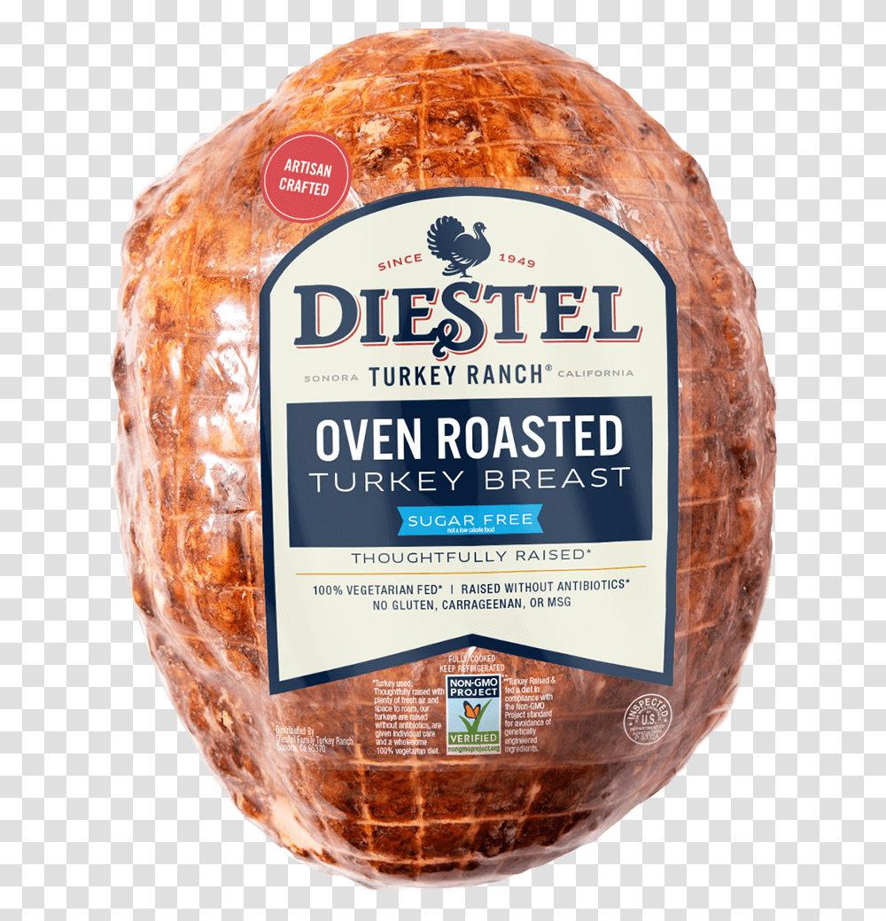 Gmo Free Diestel Oven Roasted Turkey Breast, Pork, Food, Ham, Beer Transparent Png