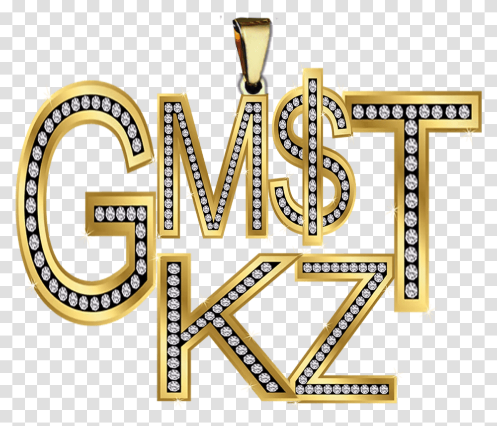 Gmst Diamond Gold Chain Necklace Jewerly Logo Calligraphy, Gate, Alphabet, Word Transparent Png