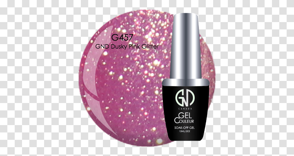 Gnd Dusky Pink Glitter G457 One Step Gel Gel, Cosmetics, Lipstick Transparent Png