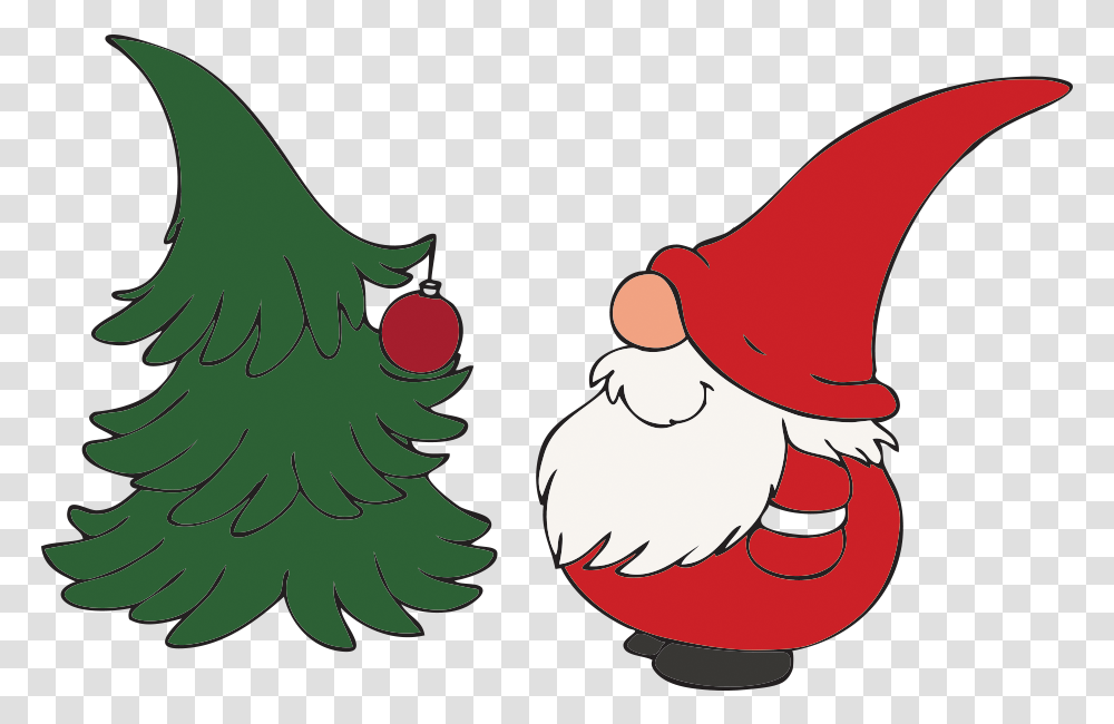 Gnome Cartoon Wichteln, Tree, Plant, Christmas Tree, Ornament Transparent Png