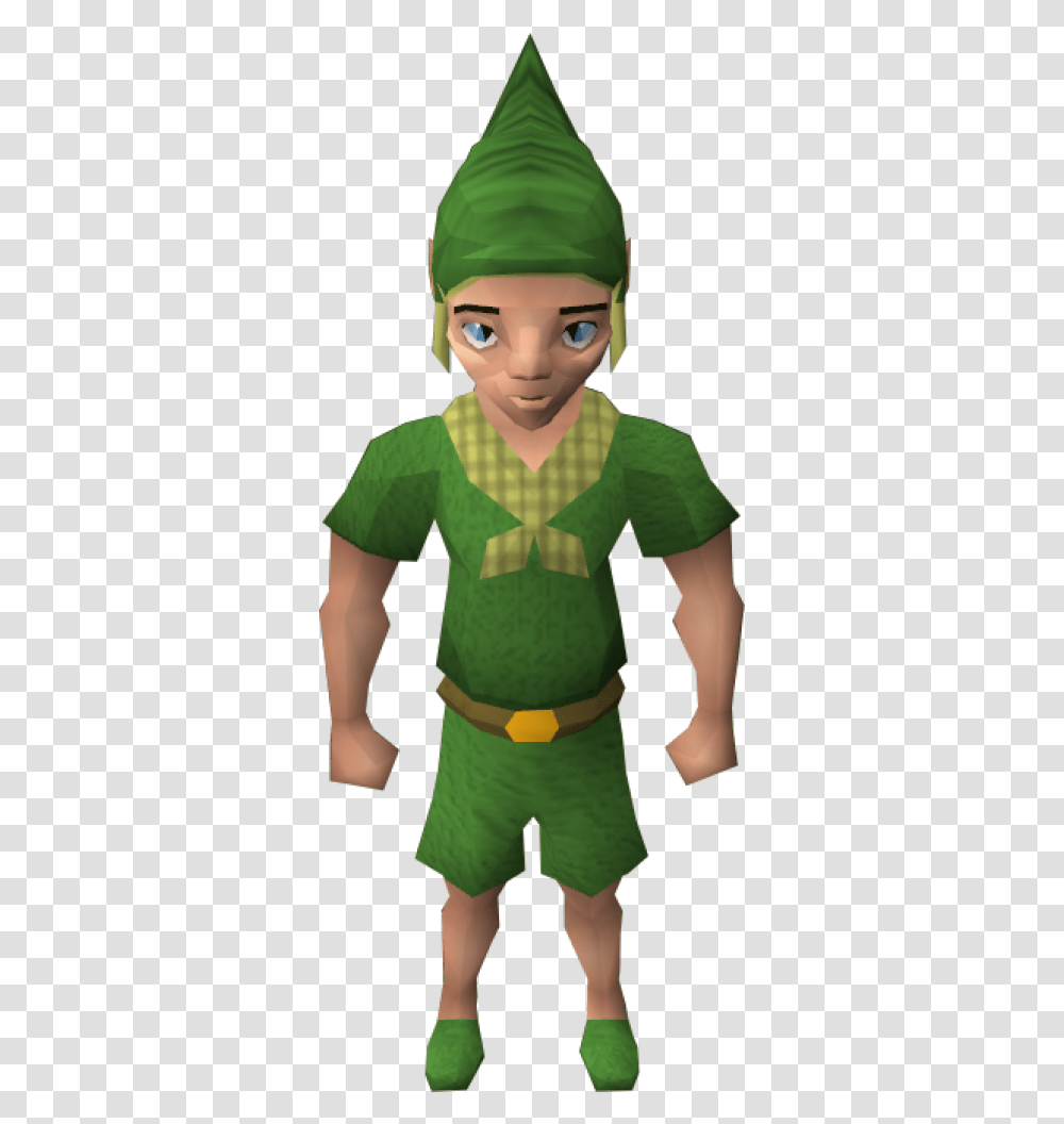 Gnome Child, Elf, Green, Person, Human Transparent Png
