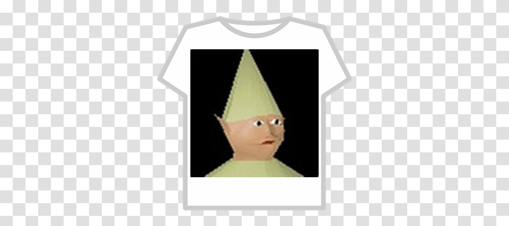 Gnome Meme T Shirt Roblox At Man, Clothing, Apparel, Party Hat, T-Shirt Transparent Png