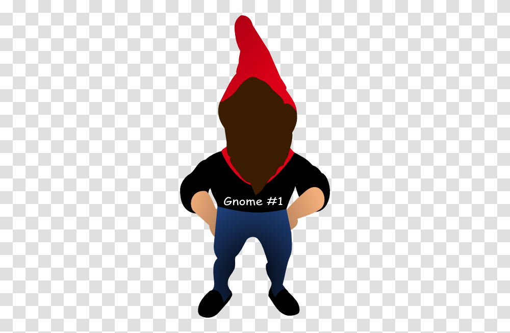 Gnome One Clip Art, Person, Silhouette, Hood Transparent Png