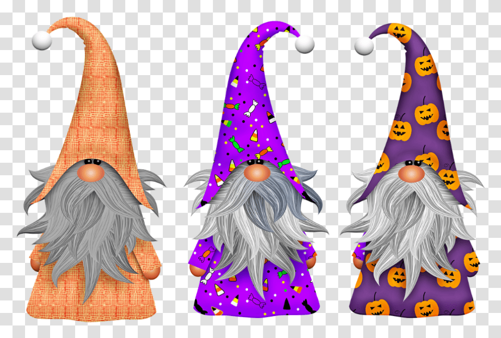 Gnomes Scandivian Elf Imp Beard Halloween Gnome Clipart Free, Clothing, Apparel, Bird, Animal Transparent Png