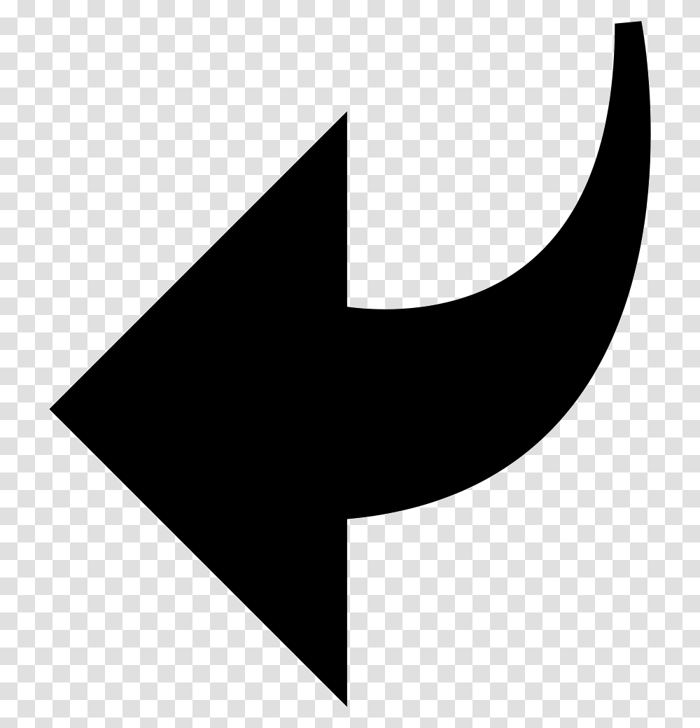 Go Back Curved Arrow Icon Free Download, Axe, Tool, Stencil Transparent Png