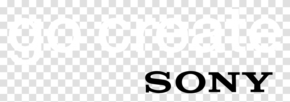 Go Create Sony Logo Black And White Sony Sony Logo Background, Alphabet, Word, Number Transparent Png