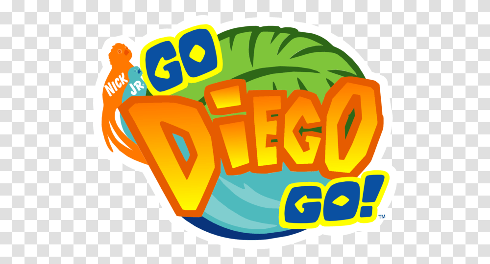 Go Diego Dora Nick Jr Go Diego Go Logo, Amusement Park, Food, Word, Roller Coaster Transparent Png