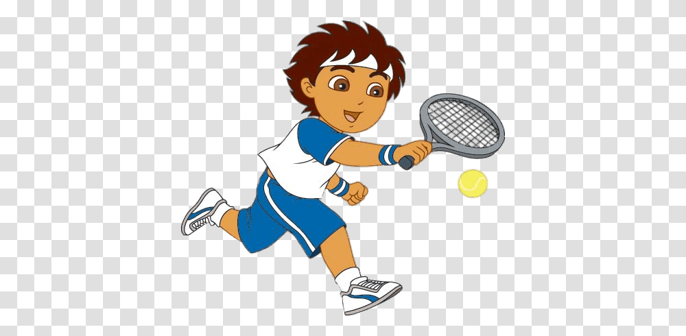 Go Diego Go, Person, Racket, Sport, Tennis Racket Transparent Png