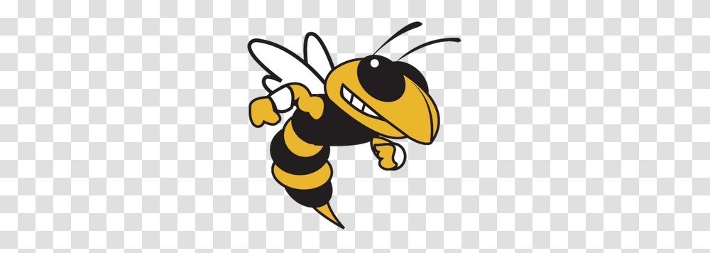 Go Georgia Tech Buzz Stencils Hornet Football, Wasp, Bee, Insect, Invertebrate Transparent Png
