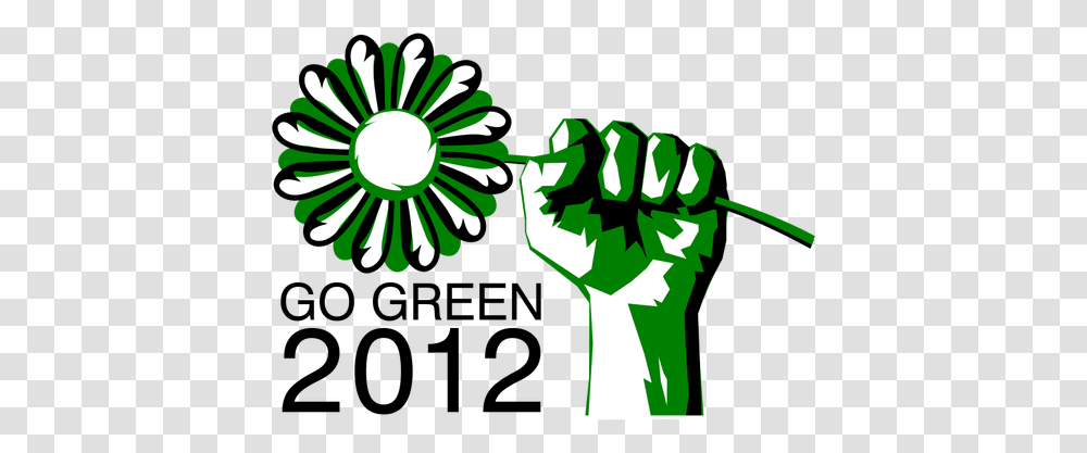 Go Green Political Party Symbol Vector Image, Hand, Fist, Plant Transparent Png