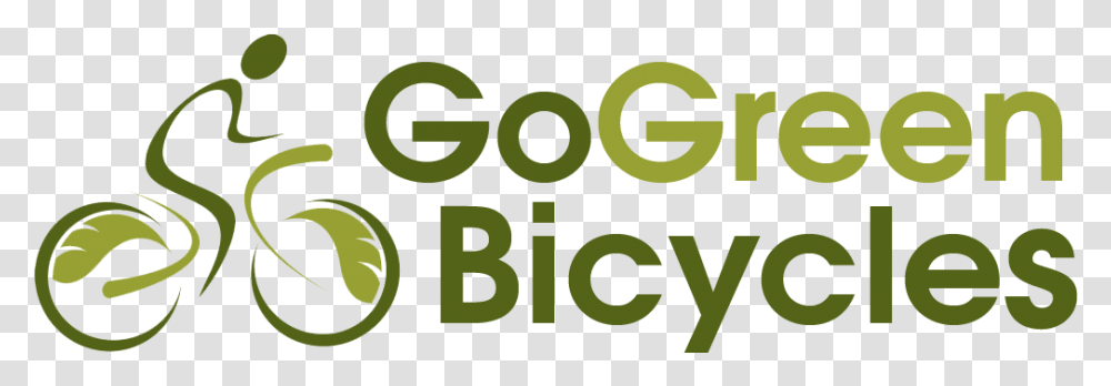 Go Green With Bicycle, Number, Word Transparent Png