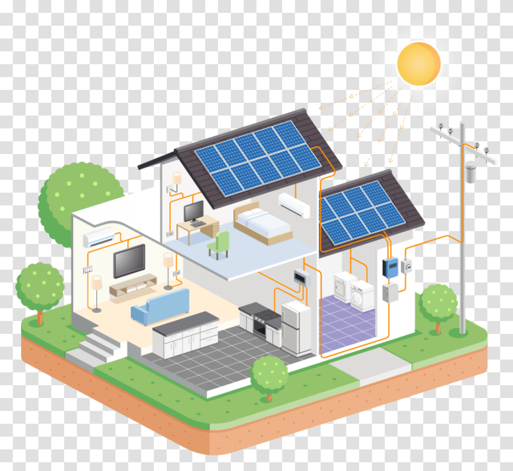 Go Green With Solar Energy Solar Power Used, Toy, Diagram, Solar Panels, Electrical Device Transparent Png