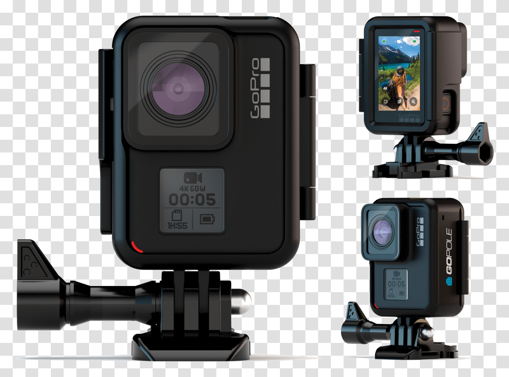Go Pro 7 Mount, Camera, Electronics, Video Camera, Screen Transparent Png