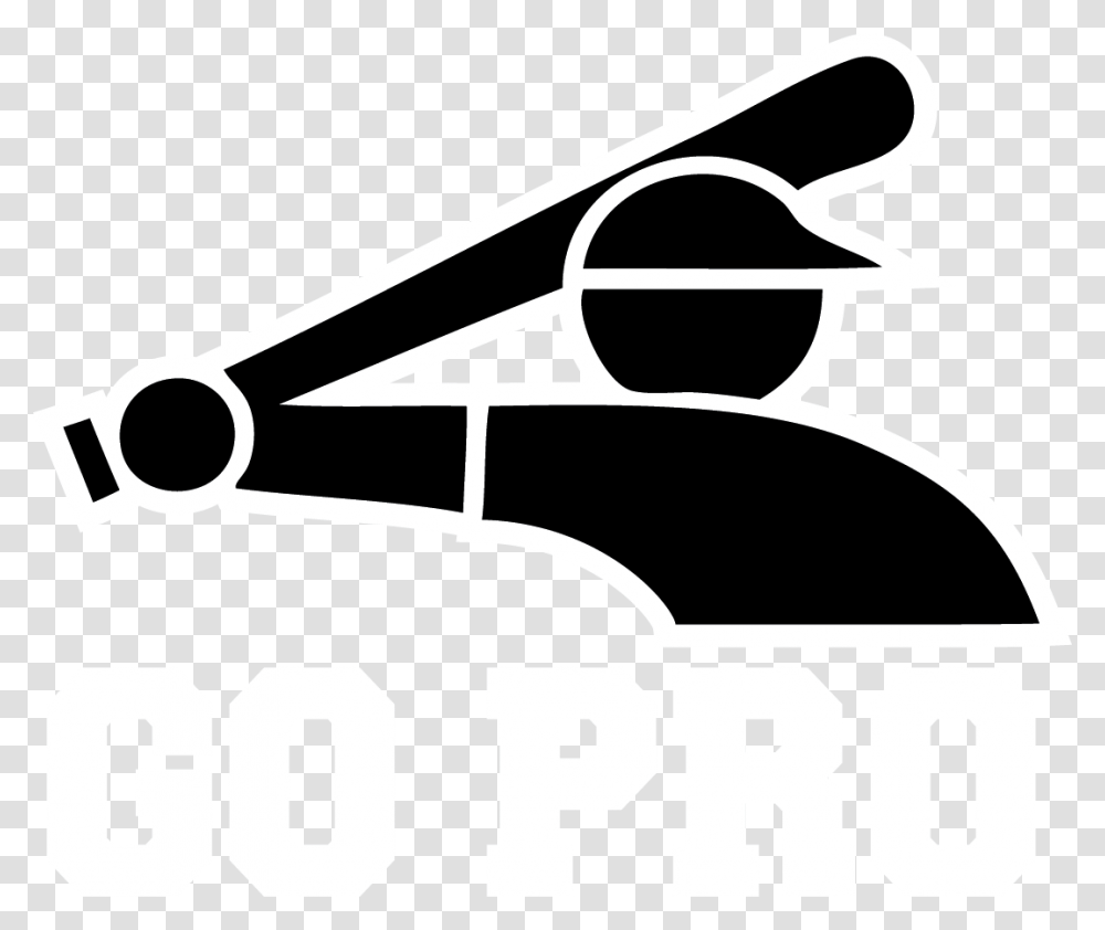 Go Pro Logo White Sox Logo, Stencil, Hammer, Tool, Label Transparent Png