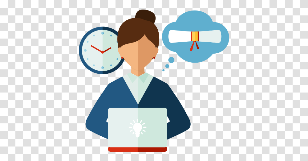 Go To College Fairs, Female, Face, Analog Clock Transparent Png
