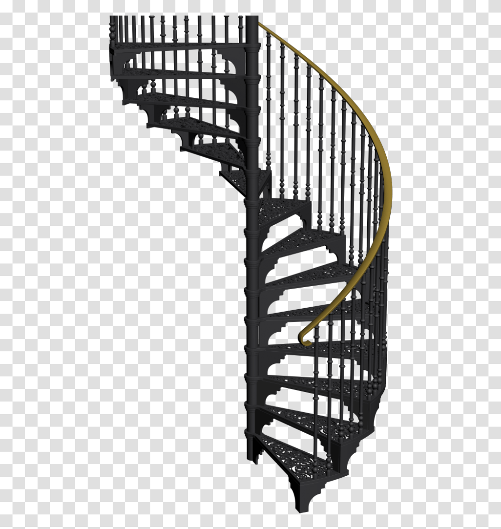 Go To Image Black Spiral Staircase, Coil Transparent Png