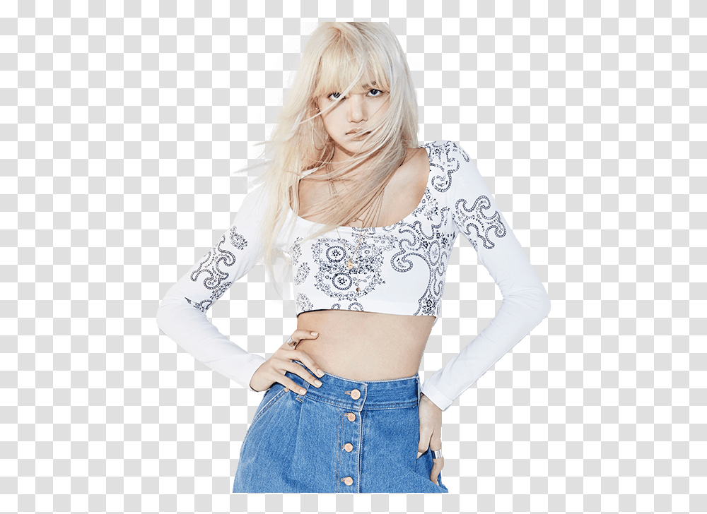 Go To Image Lisa Black Pink, Apparel, Blouse, Person Transparent Png