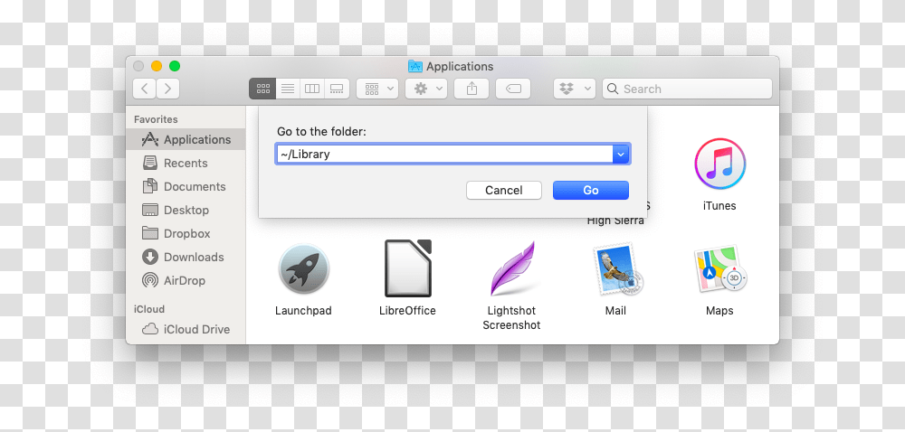 Go To Library Folder Itunes, File, Webpage, Electronics Transparent Png