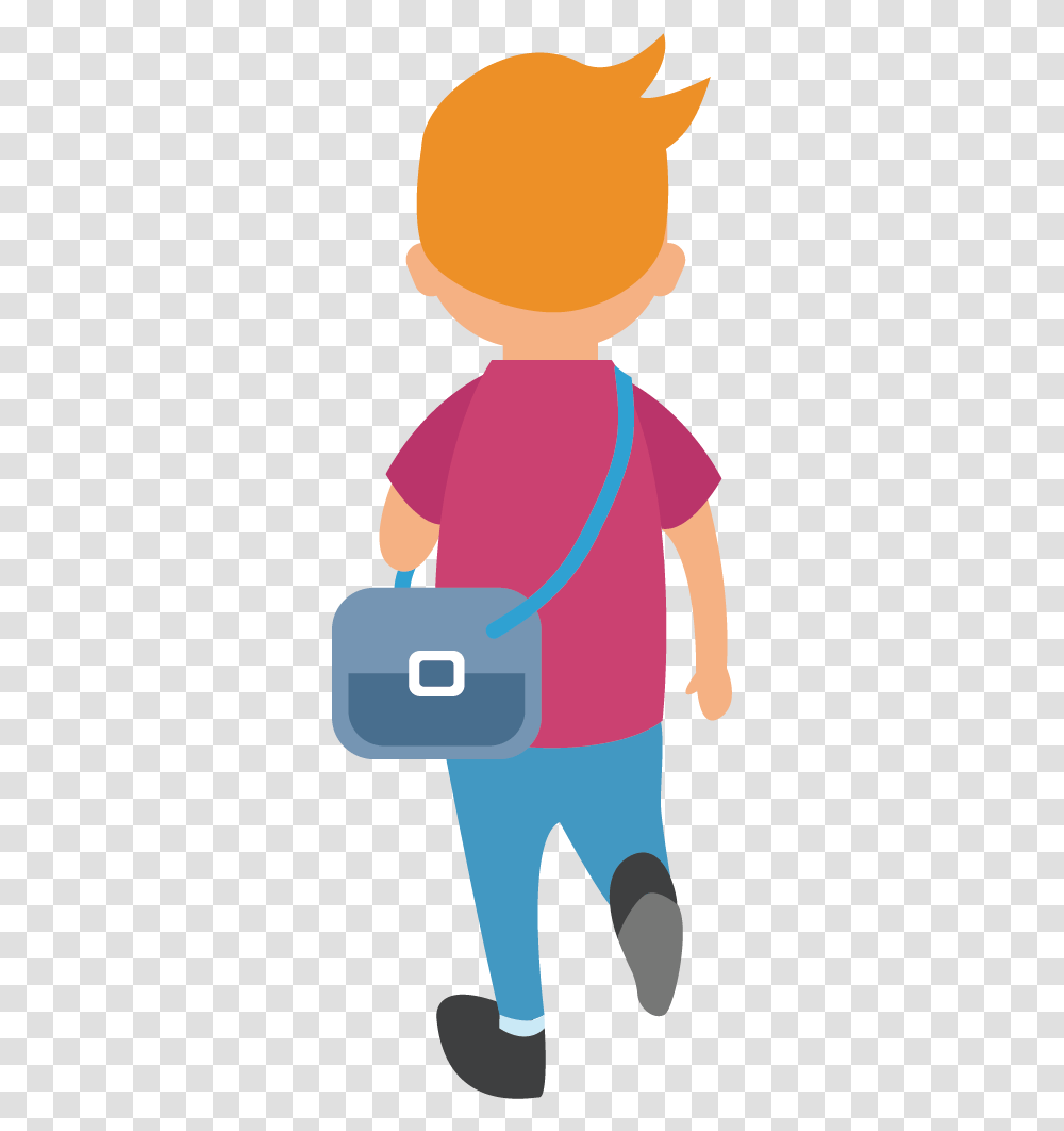 Go To School, Bag, Apparel, Person Transparent Png