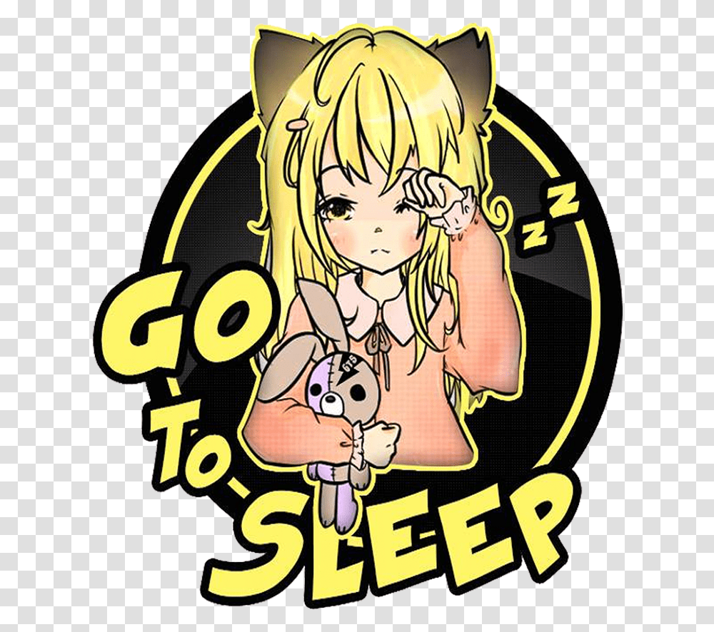 Go To Sleeplogo Square Go To Sleep Lol, Person, Human, Comics, Book Transparent Png