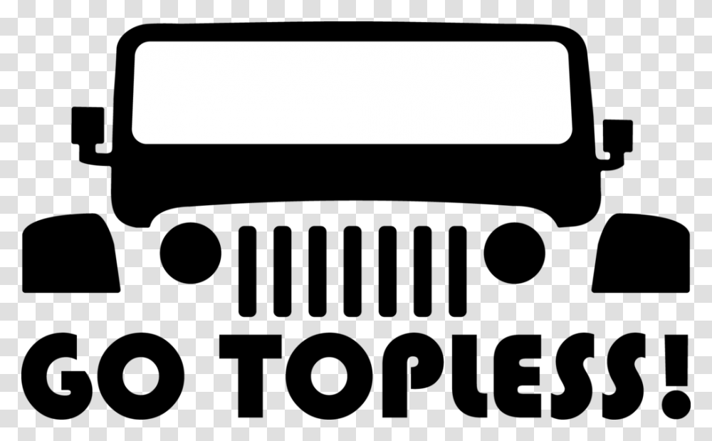 Go Topless Decal Jeep Topless Day 2019, Gray, Interior Design, Indoors Transparent Png