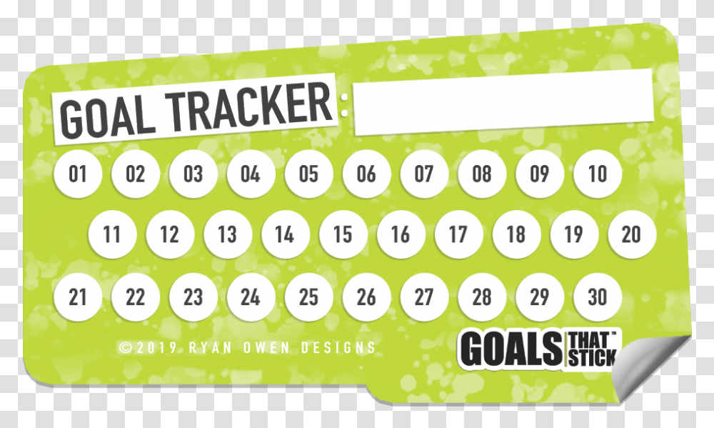 Goals That Stick Stickers Circle, Text, Calendar Transparent Png